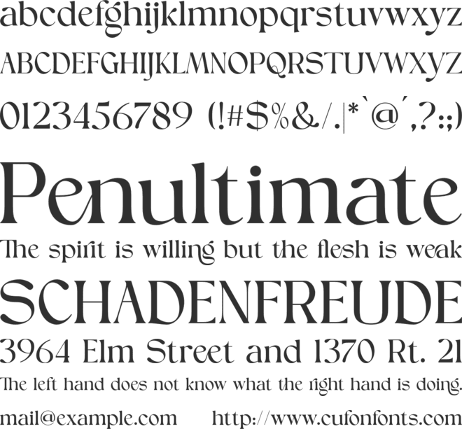 Ginger Bread font preview