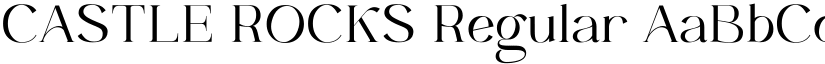 CASTLE ROCKS Regular font