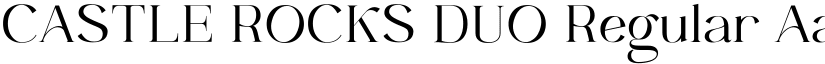 CASTLE ROCKS DUO Regular font