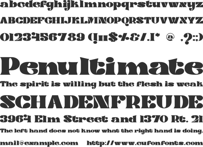 Nightmare Scare font preview