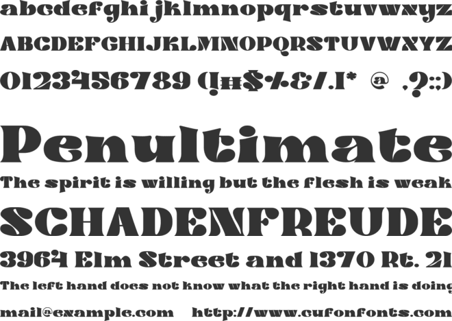 Nightmare Scare font preview