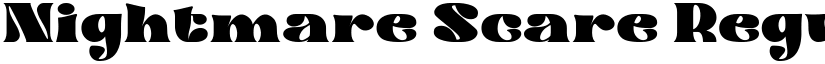 Nightmare Scare Regular font