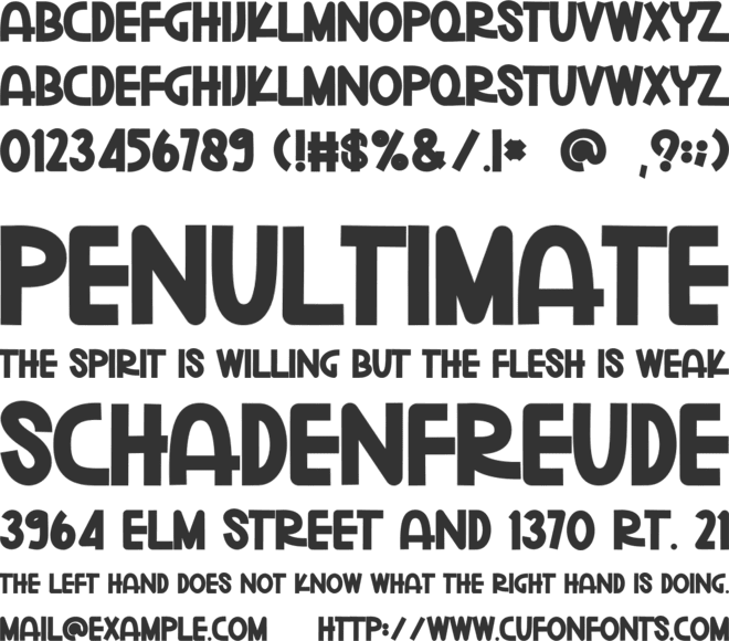 Millionaire font preview