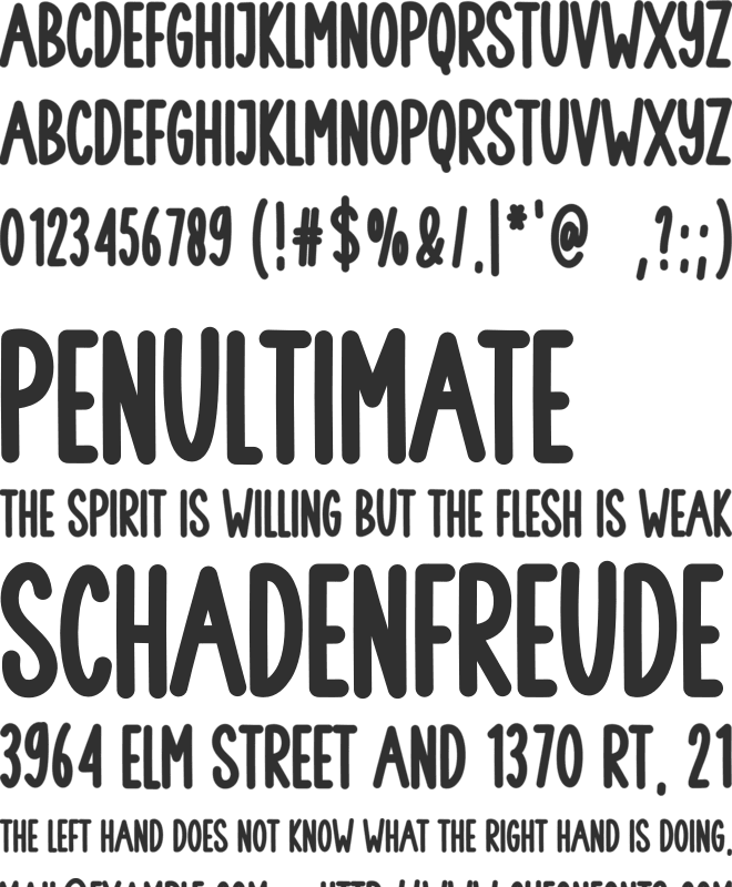 Simple Summer font preview
