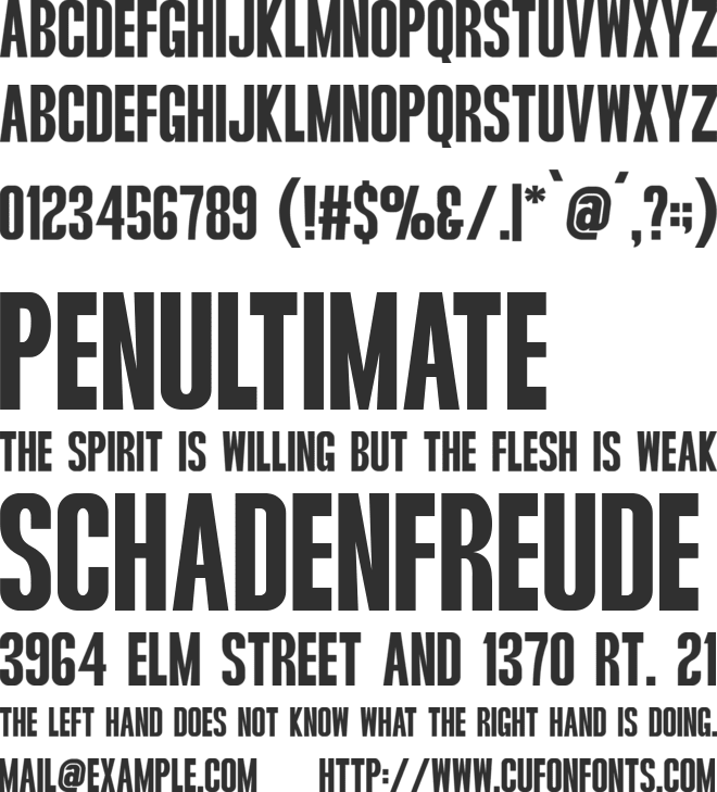 Marghote font preview