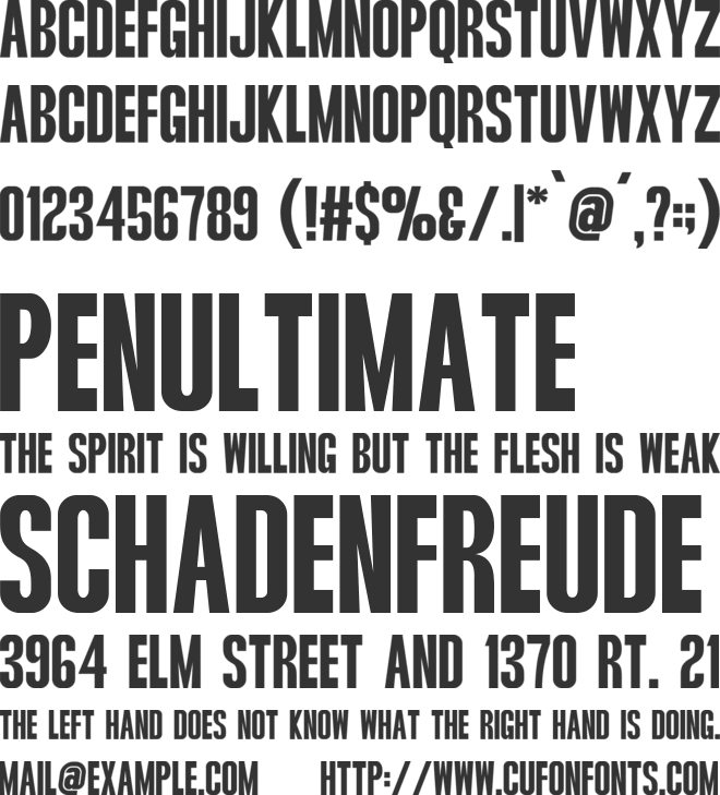 Marghote font preview