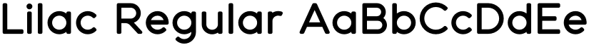 Lilac Regular font