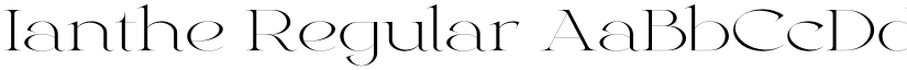 Ianthe Regular font