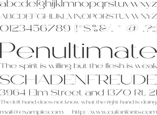 Hyacinth font preview