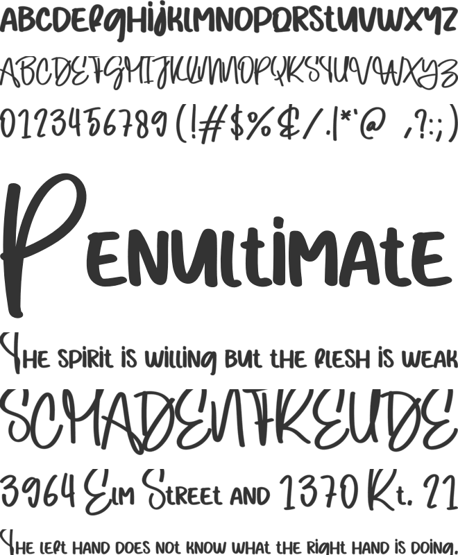 Love Girl font preview