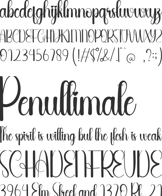 Workline font preview