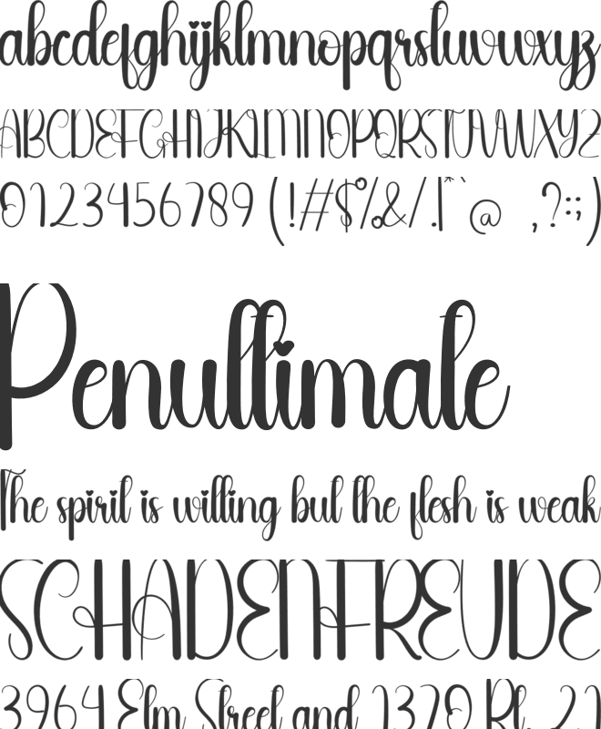 Workline font preview