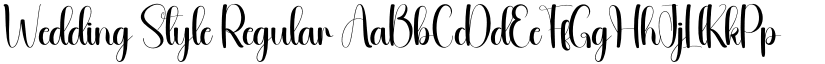 Wedding Style Regular font
