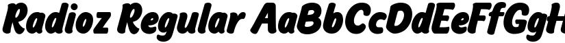 Radioz Regular font