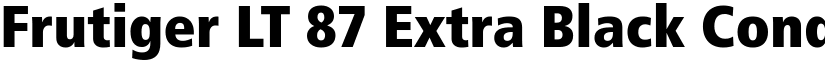Frutiger LT 87 ExtraBlackCn font download