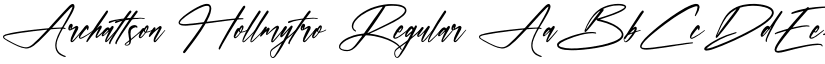 Archattson Hollmytro Regular font