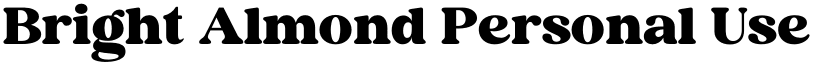 Bright Almond Personal Use Only Regular font