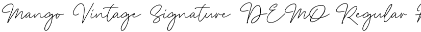 Mango Vintage Signature DEMO Regular font