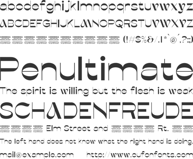 Bionca Personal Use Only font preview