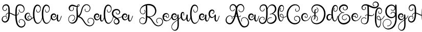 Holla Kalsa Regular font