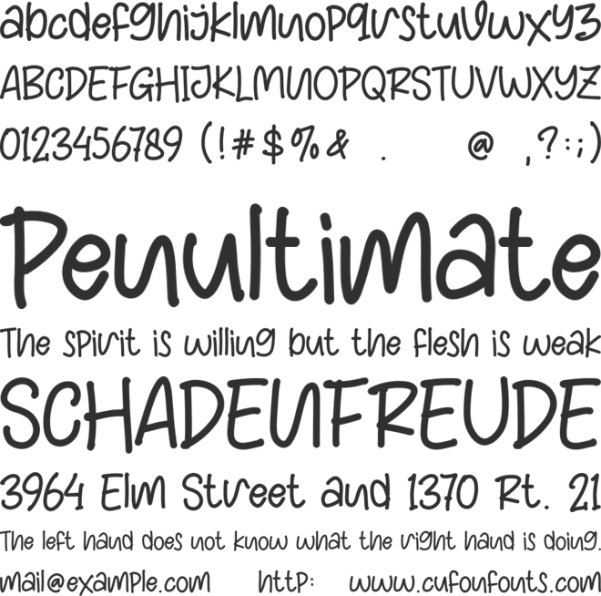 American Playful font preview