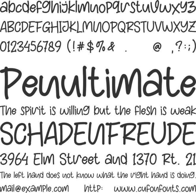 American Playful font preview