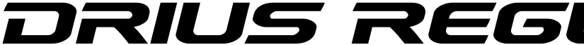 Drius Regular font