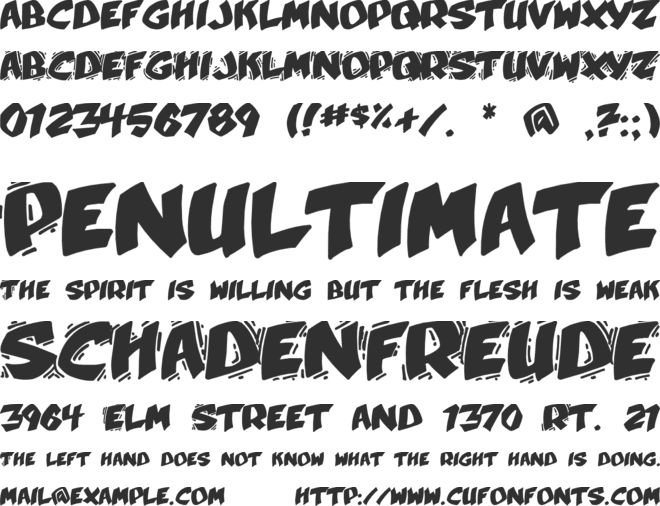 Umberto font preview