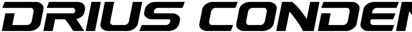 Drius Condensed Regular font