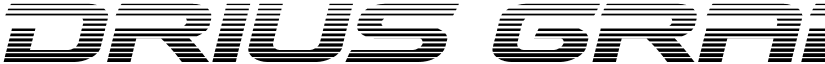 Drius Gradient Regular font