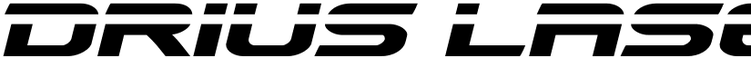 Drius Laser Regular font
