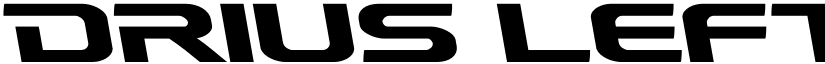 Drius Leftalic Regular font