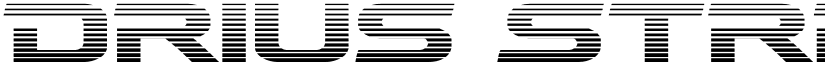 Drius Straight Gradient Regular font