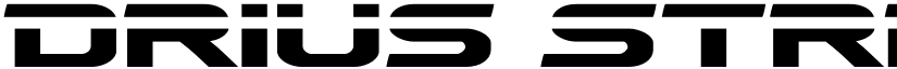 Drius Straight Laser Regular font