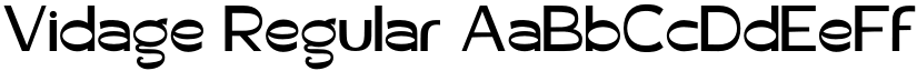 Vidage Regular font
