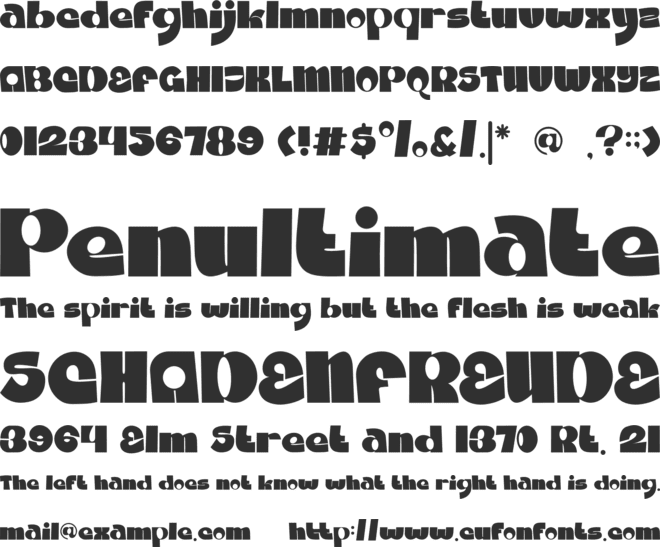 Round Block font preview
