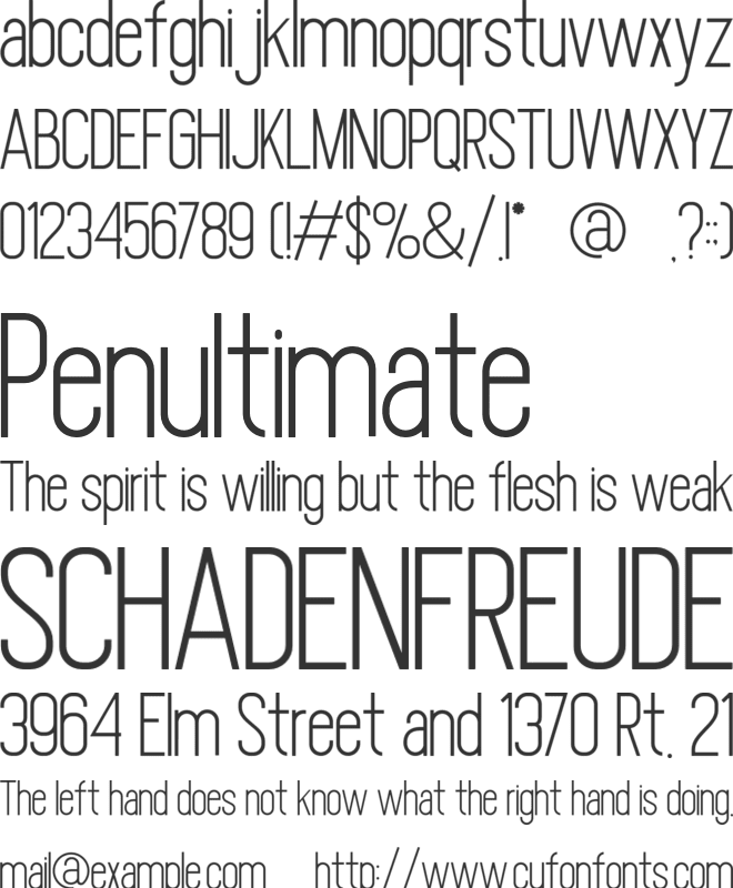 Rolever font preview