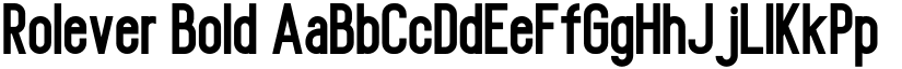 Rolever Bold font