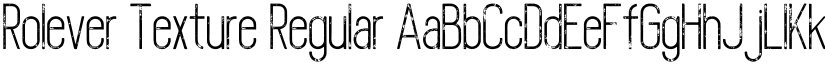 Rolever Texture Regular font