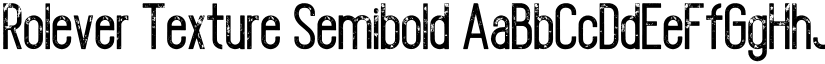 Rolever Texture Semibold font