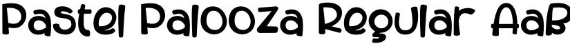 Pastel Palooza Regular font