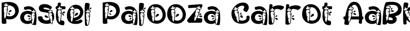 Pastel Palooza Carrot font
