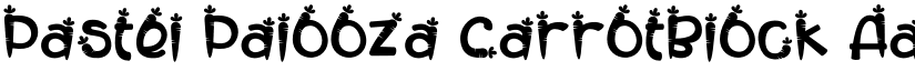 Pastel Palooza CarrotBlock font