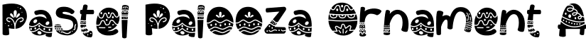Pastel Palooza Ornament font