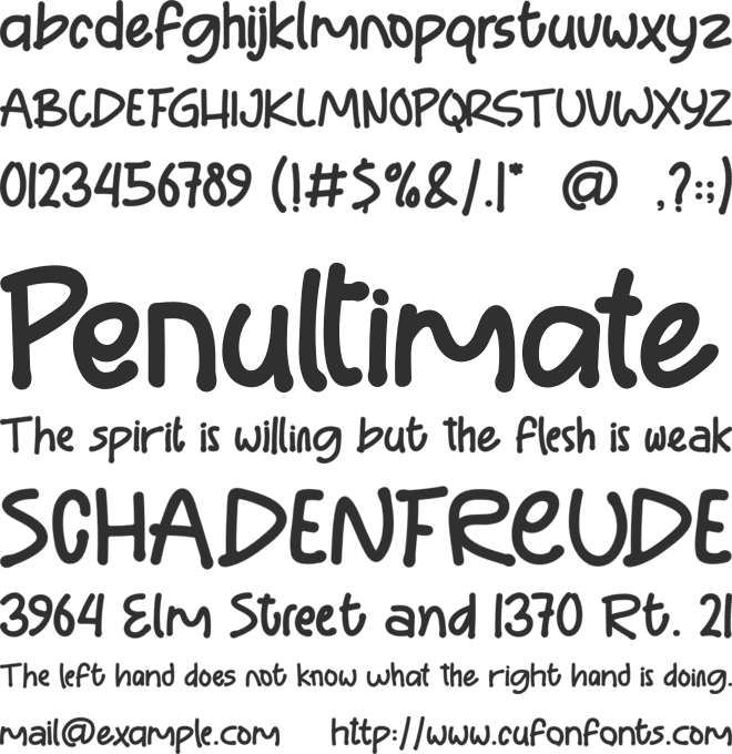 Ordinary Boys font preview