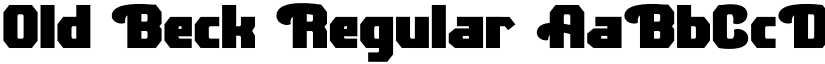 Old Beck Regular font