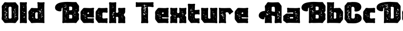 Old Beck Texture font