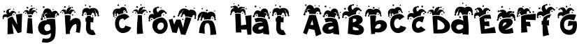 Night Clown Hat font