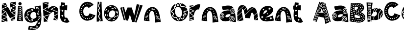 Night Clown Ornament font
