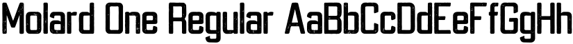 Molard One Regular font